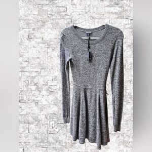 Express Gray Knit Dress with Cashmere